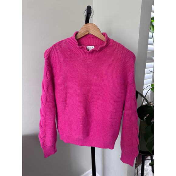 J. Crew Womens Pink Knitted Sweater Medium - Picture 1 of 5